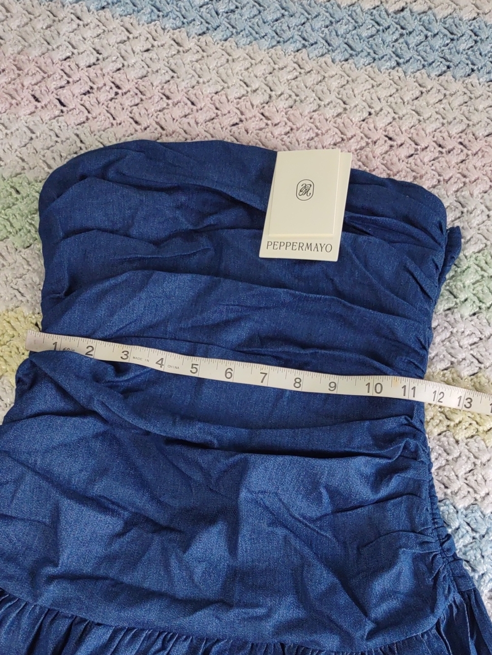 Peppermayo Size 2 Carmel Denim Maxi Dress - Picture 7 of 14
